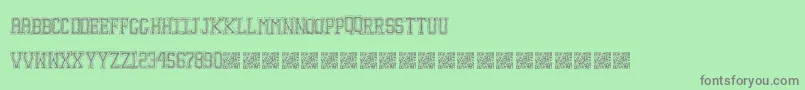 Education Font – Gray Fonts on Green Background