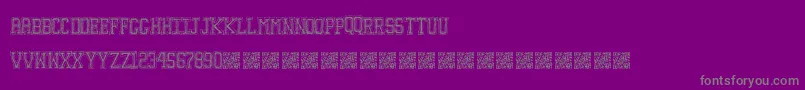 Education Font – Gray Fonts on Purple Background