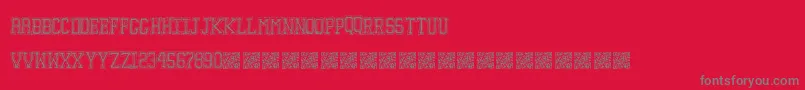 Education Font – Gray Fonts on Red Background