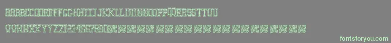 Education Font – Green Fonts on Gray Background