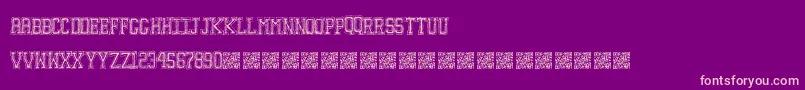 Education Font – Pink Fonts on Purple Background