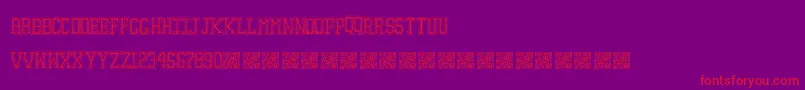 Education Font – Red Fonts on Purple Background
