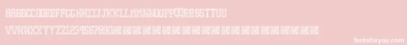 Education Font – White Fonts on Pink Background
