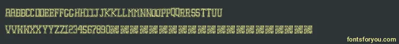 Education Font – Yellow Fonts on Black Background