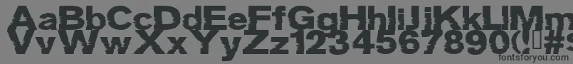 フォントGrotb – 黒い文字の灰色の背景