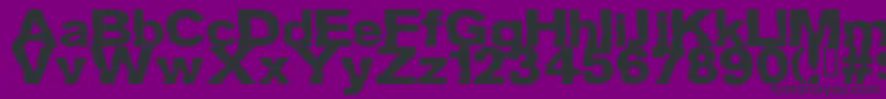 Grotb Font – Black Fonts on Purple Background