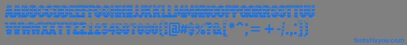 AMachinanovagrd Font – Blue Fonts on Gray Background