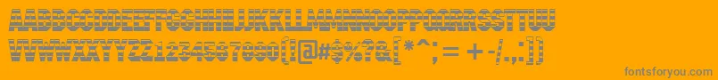 AMachinanovagrd Font – Gray Fonts on Orange Background