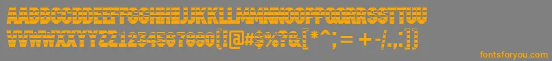 AMachinanovagrd Font – Orange Fonts on Gray Background