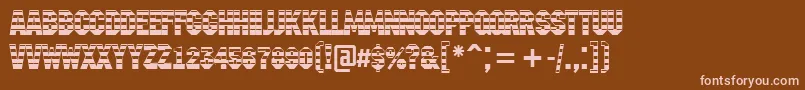 Шрифт AMachinanovagrd – розовые шрифты на коричневом фоне