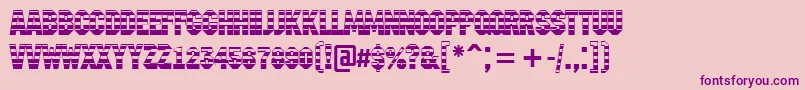 Weitere Informationen zur AMachinanovagrd-Schriftart AMachinanovagrd-Schriftart – Violette Schriften auf rosa Hintergrund