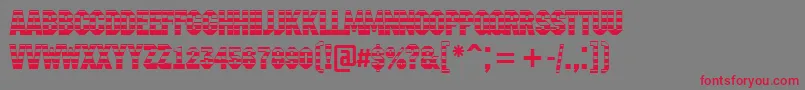 AMachinanovagrd Font – Red Fonts on Gray Background