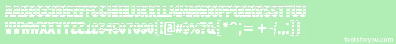 AMachinanovagrd Font – White Fonts on Green Background