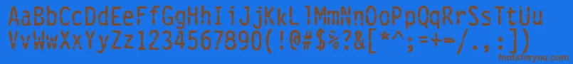 VanthianRagnarok Font – Brown Fonts on Blue Background