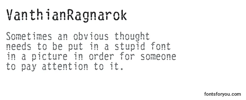 VanthianRagnarok-fontti
