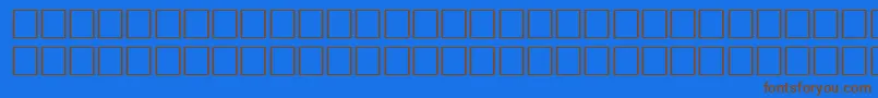 IndoRegular Font – Brown Fonts on Blue Background