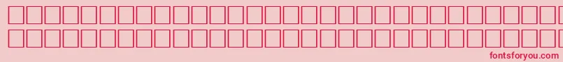 Fonte IndoRegular – fontes vermelhas em um fundo rosa