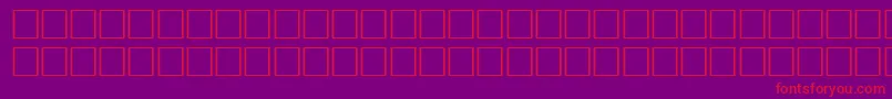 fuente IndoRegular – Fuentes Rojas Sobre Fondo Morado