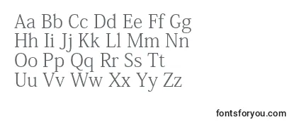 KozminproLight-fontti