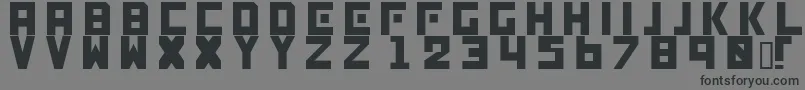 Genocide Font – Black Fonts on Gray Background