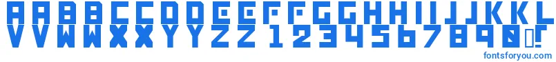 フォントGenocide – 青いフォント