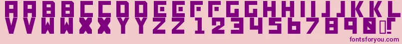 Genocide Font – Purple Fonts on Pink Background