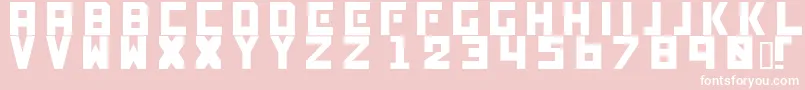 Genocide Font – White Fonts on Pink Background