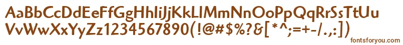 HighlanderMdItcTtMedium Font – Brown Fonts on White Background