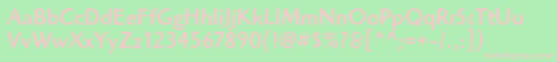 HighlanderMdItcTtMedium Font – Pink Fonts on Green Background