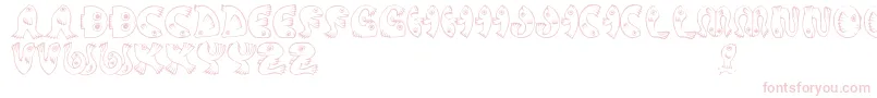 JmhPez Font – Pink Fonts on White Background