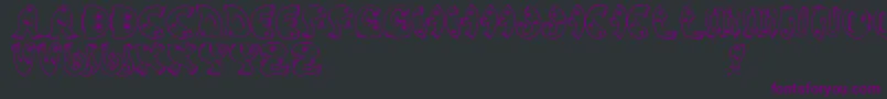 JmhPez Font – Purple Fonts on Black Background