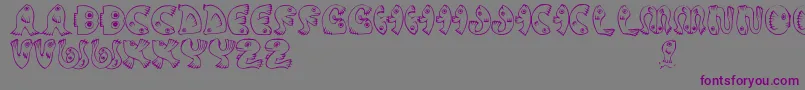 JmhPez Font – Purple Fonts on Gray Background