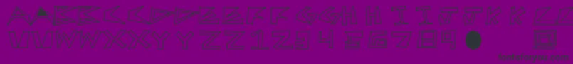 FirstTry Font – Black Fonts on Purple Background