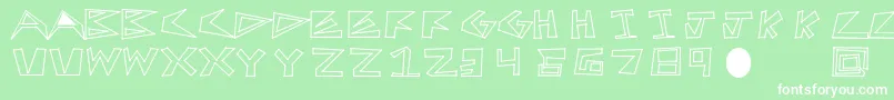 FirstTry Font – White Fonts on Green Background