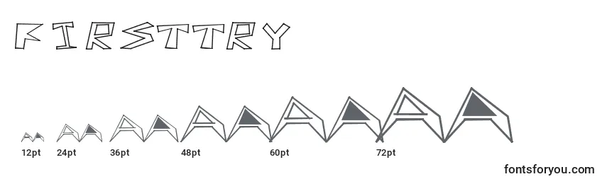 Размеры шрифта FirstTry
