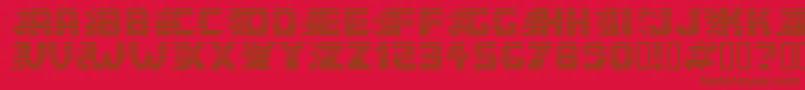 fuente Speedster – Fuentes Marrones Sobre Fondo Rojo