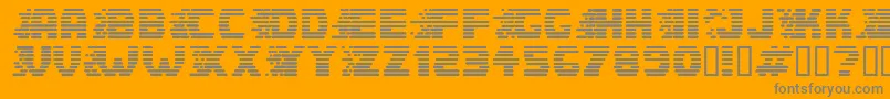フォントSpeedster – オレンジの背景に灰色の文字