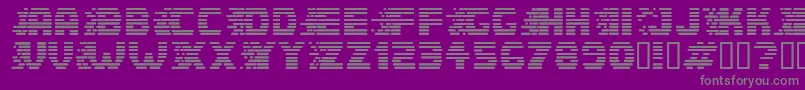 Speedster Font – Gray Fonts on Purple Background