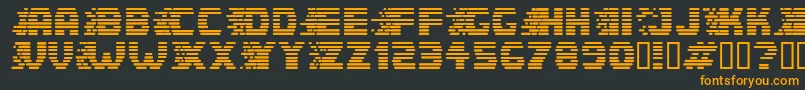 フォントSpeedster – 黒い背景にオレンジの文字