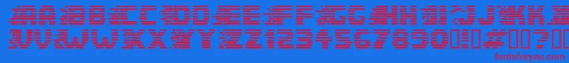 Шрифт Speedster – красные шрифты на синем фоне