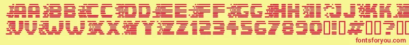 Speedster Font – Red Fonts on Yellow Background