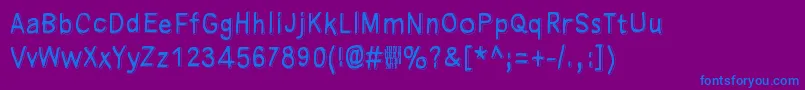 Manamansalo Font – Blue Fonts on Purple Background