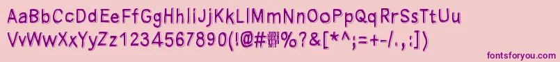 Manamansalo Font – Purple Fonts on Pink Background