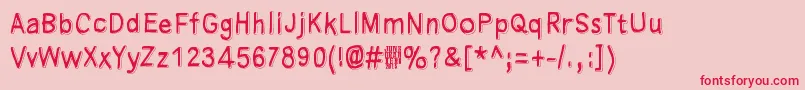 Manamansalo Font – Red Fonts on Pink Background