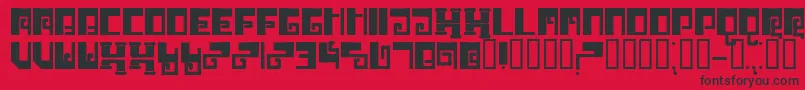 Brrr Font – Black Fonts on Red Background