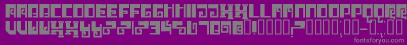 Brrr Font – Gray Fonts on Purple Background