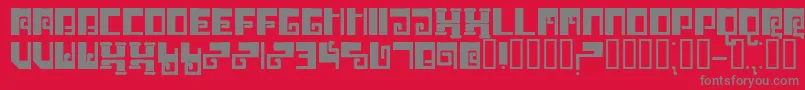 Brrr Font – Gray Fonts on Red Background