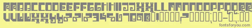 Шрифт Brrr – серые шрифты на жёлтом фоне