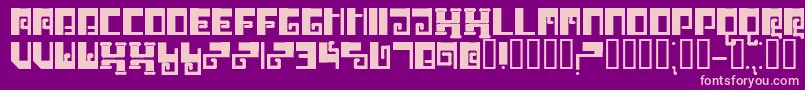 Brrr Font – Pink Fonts on Purple Background