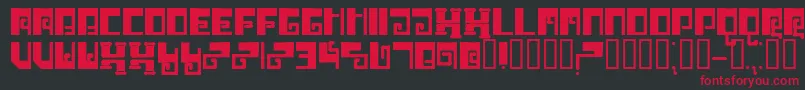 Brrr Font – Red Fonts on Black Background